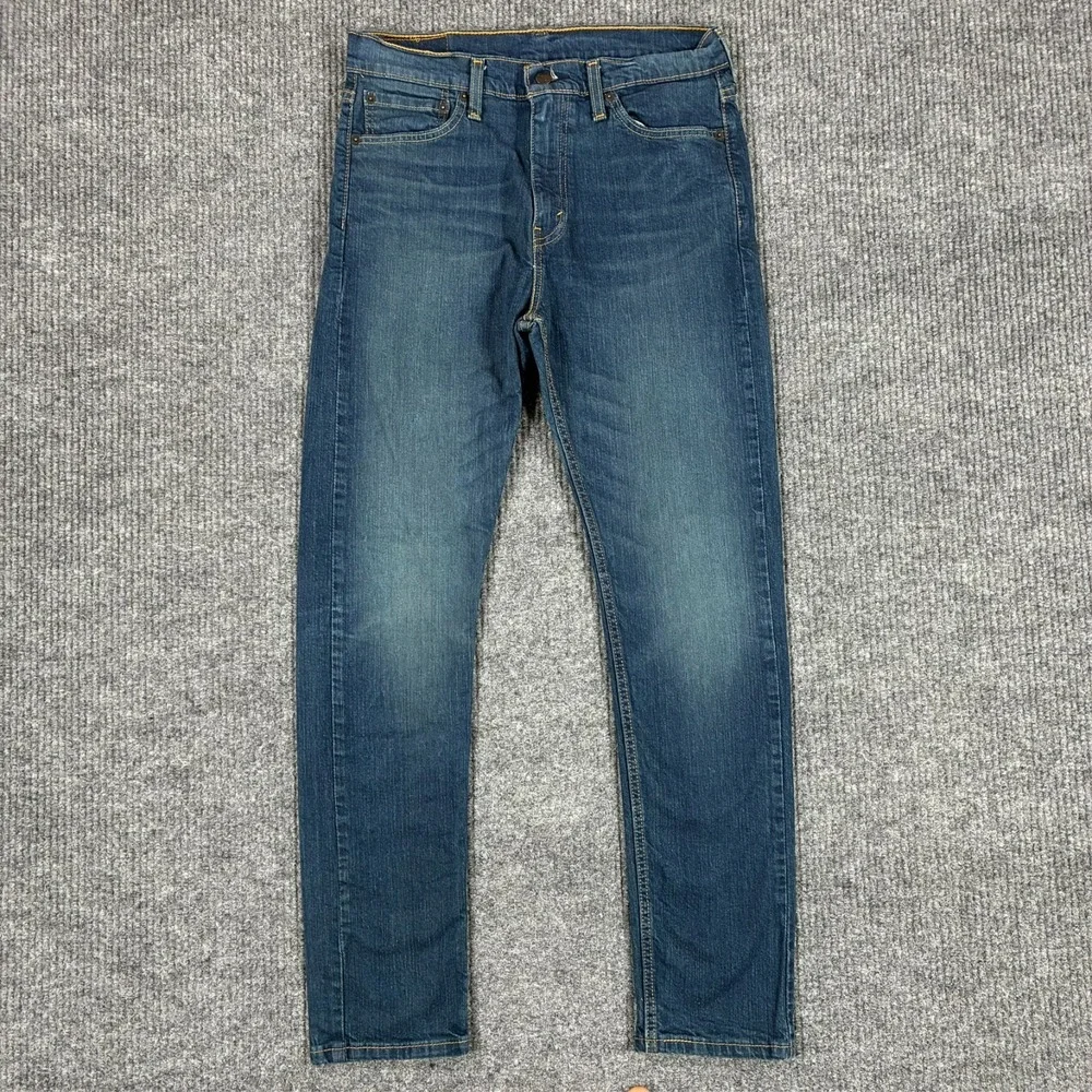 Levi's 510 Mens Skinny Jeans Size 33x32 Medium Wash Stretch Denim Mid Rise